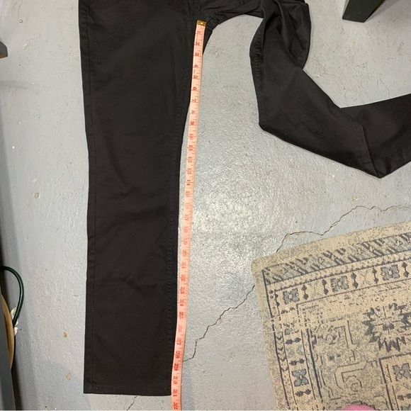 Jachs NY Straight Fit Black Pants Sz 32X32 5 Pockets Stretch Cotton Chino - Picture 13 of 15